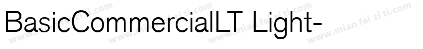 BasicCommercialLT Light字体转换